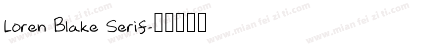 Loren Blake Serif字体转换